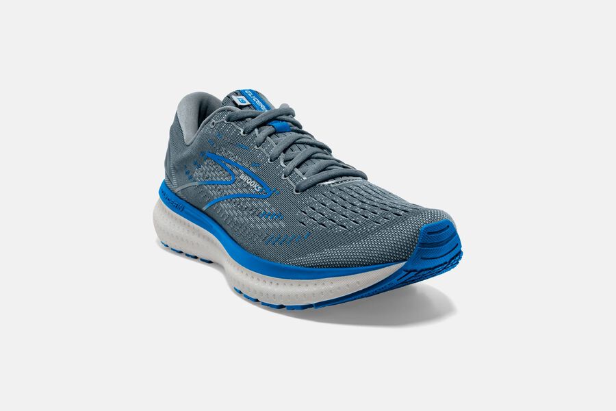 Brooks Israel Glycerin 19 Road Running Shoes Mens - Grey/Blue - MAY-620538